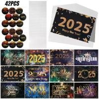 ราคา การ์ดอวยพรสีทองสีดำ 42 ชิ้น, จดหมาย, โปสการ์ด, การ์ดข้อความ, พร้อมสติกเกอร์ซองจดหมาย, อุปกรณ์ปาร์ตี้ปีใหม่ (1731179111011748855)