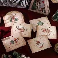 ราคา การ์ดอวยพรสุขสันต์วันคริสต์มาส, โปสการ์ด, การ์ดของขวัญ DIY, การ์ดอวยพรคริสต์มาสและปีใหม่, การ์ดอวยพร, การ์ดอธิษฐาน, 1PC (1730923780905863624)
