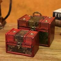 ราคา กล่องเครื่องประดับไม้โบราณ สไตล์ย้อนยุคจีน ของขวัญ อุปกรณ์ถ่ายภาพสร้างสรรค์ งานฝีมือโบราณ กล่องเก็บของ (1732007285995570827)