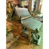 ราคา COD ศาลพระภูมิ ไม้สัก 6เสา ก60xล66xส80 cm สูงรวม 180cm ขนาดใหญ่มาก บ้านทรงไทยเสาสูง ฉลุแป้นน้ำย้อย บ้านเรือนไทย แกะสลัก ศาลพระภูมิเจ้าที่ ศาลตายาย (1731468635100185901)