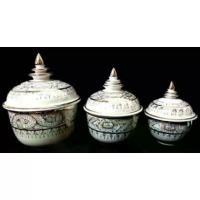 ราคา [จัดส่งทันที] โถ โถมุก ผอบ ลายไทย โกศ ลายไทย มุกทอง โกศใส่อัฐิ 3/4/5 นิ้ว เซรามิค กระเบื้อง พร้อมส่ง (1731824899542778912)