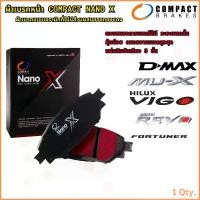 ราคา COMPACT NANO X ผ้าเบรครถยนต์ เซรามิค ไม่ผสมทองแดง รุ่นฝุ่นน้อย (1731344477231023731)