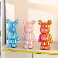 ราคา กระปุกออมสินหมี ขนาด 21 cm เซรามิค เคลือบสีเงา 12 สี (1729938095207844200)