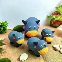 ราคา ตุ๊กตาเซรามิคแต่งสวน ตุ๊กตาแต่งสวนตัวใหญ่ ตุ๊กตาจัดสวน เซรามิค ควายสีเทา 1ชุด ได้ 4ตัว 11*18*15ซม. (1729916318696245797)