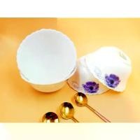 ราคา ถ้วยเซรามิคลายดอก 5นิ้ว ถ้วยน้ำพริก ชามเซรามิค ถ้วยโบน เซรามิค ชามใส่แกง ถ้วยต้มมาม่า ชามเสิร์ฟอาหาร ชามกระเบื้อง 1 ชิ้น (1729594011102579385)