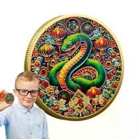 ราคา เหรียญที่ระลึก, ปีของงู, เหรียญชุบทอง, โชคดี, เหรียญสะสมขนาดเล็ก, เหรียญนำโชคตกแต่ง, นักสะสมขนาดกะทัดรัด (1731362731697800618)