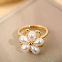 ราคา แหวนเปิดดอกไม้มุก, การออกแบบพิเศษ, หินเพทายฝังไมโคร, หมุนได้ 360°, ทองแดง, ขายร้อนข้ามพรมแดน แหวนปลากระเบน แหวน พรหมประสิทธิ์ แหวน ปราบมาร แหวน เพน แหวน นางกวัก แหวน หาง (1731533138784585970)