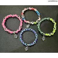ราคา กำไลข้อมือ Evil Eye ลูกปัด Hamzar Amuletจากตุรกี 10 มิล (1731380696600118417)