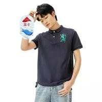 ราคา เสื้อโปโลสำหรับผู้ชาย Jordannu ปักลายสิงโต 3 มิติ แขนสั้น ผ้ายืด ลูกปัด ทรงสลิมฟิต เสื้อพอล (1732030674709283983)