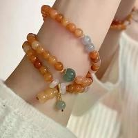 ราคา สร้อยข้อมือหลายชั้น, หินธรรมชาติสไตล์โบราณ, สีส้มสดน้ำแข็งทรงกลม, หวานศิลปะและเป็นธรรมชาติ, สร้อยข้อมือสาวอเนกประสงค์, ลูกปัด (1732008593413998145)