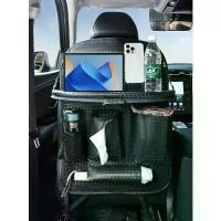 ราคา กระเป๋าเก็บของแขวนหลังเบาะในรถยนต์ ความจุขนาดใหญ่ ใส่ไอแพทได้ การทอผ้า กระเป๋าหนัง Pu กันเตะ (1730853352150698370)