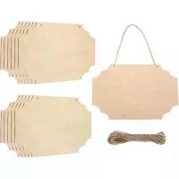 ราคา ป้ายไม้แขวนเสื้อ ยังไม่เสร็จสมบูรณ์ เปล่า พร้อมเชือก 9 "x6" ป้ายไม้กระดานงานฝีมือไม้ ป้ายไม้สำหรับงานฝีมือ ภาพวาด DIY การแกะสลักการเผาไหม้ ตกแต่งผนังประตู สไตล์ 3 แพ็ค 12 (1731575132792194152)