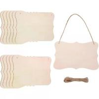 ราคา ป้ายไม้แขวนเสื้อ ยังไม่เสร็จสมบูรณ์ เปล่า พร้อมเชือก แผ่นไม้กระดานงานฝีมือไม้ ยังไม่เสร็จสมบูรณ์ เหมาะสำหรับงานฝีมือ ภาพวาด DIY การเผาไหม้ แกะสลัก ตกแต่งประตูและผนัง (1731548055304242280)