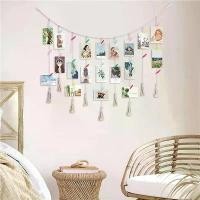 ราคา กรอบรูป, กรอบกระดาษพร้อมคลิปหนีบ, กรอบเชือก, ภาพถ่าย DIY, อัลบั้มรูปแขวน, กรอบรูปติดผนัง (1731776087046850525)