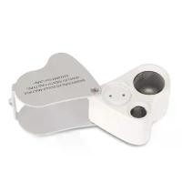 ราคา แว่นขยายช่างทอง KANGS พร้อมไฟ LED, แว่นขยาย 30 x 60, แว่นขยายแบบพับได้, สำหรับแสตมป์, โมเดล, ภาพถ่าย, เพชร (1732032674856994461)