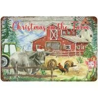ราคา ป้ายโลหะผสมย้อนยุค, ป้ายคริสต์มาสบนฟาร์ม, โปสเตอร์, แผ่นติดผนัง, สไตล์วินเทจ, เหมาะสำหรับห้องน้ำ, อำพัน, ถ้ำผู้ชาย, บาร์, ห้องครัว, ฟาร์มลาน (1731559631724186155)