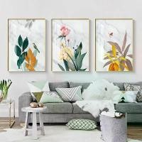ราคา รูปภาพติดผนัง, ลายดอกไม้และใบไม้, สำหรับตกแต่งบ้านในห้องนั่งเล่น, โปสเตอร์พืชนอร์ดิก, ศิลปะผนัง, ผ้าใบศิลปะ, ภาพพิมพ์, ไม่มีกรอบ (1730402433588103793)