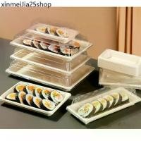 ราคา ☀กล่องซูชิ Sushi -ขนม-เค้ก กระดาษเคลือบกันน้ำ-น้ำมัน ฝาใส แพ็ค 50 ชิ้น✍ (1731776283397228018)
