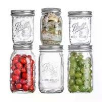 ราคา [พร้อมส่ง] โหลแก้วmason jarสามารถ จัดเก็บ ขนม ซอส น้ำเชื่อม เครื่องเทศ เมล็ดกาแฟมิลค์เชคถ้วยปั่นBall Mason American Mason Jarโหลแก้วทรงสวยๆขวดโหลแก้ว (1731999160673077159)