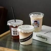 ราคา ชุดถ้วยพลาสติก PET ความจุหลาย 89 มม. 50 ชุด (12-20 ออนซ์) เหมาะสำหรับชาฟอง น้ำผลไม้ กาแฟ และนม มาพร้อมฝาปิดถ้วยที่หลากหลาย (ฝาโค้ง/ฝาแบน/ฝานม) กระดาษ ปิด ฝาแก้ว,หูหิ้วแก้วไม้ไผ่, (1731715290982745098)