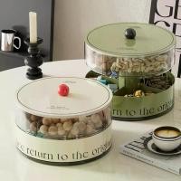 ราคา กล่องขนมช่องหมุนได้หลายชั้น, ชั้นวางอาหารขนม, จานบนโต๊ะ, ถั่วลิสงและแตงโม, A5F9 (1731294990897808992)