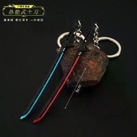 ราคา โมเดลของเล่นดาบซามูไรอุณหภูมิ, ธีม Cyberpunk 2077, อุปกรณ์ประกอบฉากตุ๊กตาขนาดเล็กคอสเพลย์, จี้พวงกุญแจ, สินค้า (1731730426022692819)