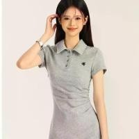 ราคา เดรสเสื้อยืดแขนสั้น สไตล์เกาหลี สำหรับผู้หญิง กระชับสัดส่วนรัดเอว ทรงสลิมฟิต คอลเลคชั่นฤดูร้อนใหม่ปี 2025 คอปกโปโล ลำลอง เดรสสั้นอก เล็ก สาว อวบอ้วน ชุด ปาเต๊ะ เดรส คล้อง คอ ชา แตงโม อากาเนะ (17318349