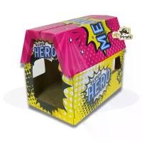 ราคา FOFOS ที่ลับเล็บแมว ทรงบ้านลาย SUPER HERO ที่ลับเล็บแมว ที่ข่วนเล็บแมวทรงบ้าน ของเล่นแมว แผ่นหนา ลับเล็บได้นาน (1732054431581373746)