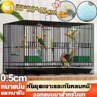 ราคา 【หนาแน่นขึ้น】กรงนก กรงนกแก้ว ใหญ่ขึ้นขนาด55*35*45cm กรงนกเหลี่ยม กรงนกราคาถูกๆ กรงนกหงส์หยก กรงนกแก้วฟอพัส กรงนกสวยๆ (1731563024972743762)