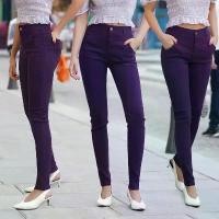 ราคา AB Skinny สีม่วงมังคุด กางเกงสกินนี่ยีนส์ ของแท้ จากเพจดัง 300,000 Like กางเกง AB สกินนี่ยีนส์ ผู้หญิง (1732062896412526038)
