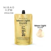 ราคา (ขนาดใหญ่) NIGAO Maxx Light Royale Bleaching Cream 500 ml. ใหม่ ครีมฟอกผม เนื้อสีเทา บำรุง สว่างระดับ 10 (1730265816896080392)