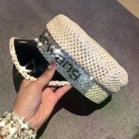 ราคา หมวกสีกรมท่า เลื่อม Rhinestone ตัวอักษร สไตล์เกาหลี ทอฟาง หมวกเด็ก ขนาดเล็ก สไตล์ชาแนล อเนกประสงค์ ท็อปแบน หมวกกันแดด ใหม่ในปี 2568 (1731896104739834768)