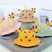 ราคา [ส่งฟรี] (พร้อมส่ง NongPun Shop)หมวก หมวกเด็ก 4เดือน-2ปี รอบหัว:48-50 cm. หมวกปีกรอบ ทรงบักเก็ต หมวกเด็กเล็ก หมวกปีกรอบหมวกยีราฟ หมวกแฟชั่นเด็กชาย-หญิง (1731413836068128017)