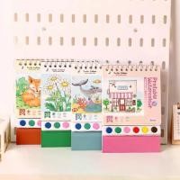 ราคา สมุดระบายสีบ้าน การ์ตูน DIY 20 หน้า ชุดภาพวาดสีน้ำ พร้อมแปรงทาสีเม็ดสี ศิลปะและงานฝีมือ หนังสือวาดภาพ สำหรับเด็กวัยหัดเดิน (1732320007729154574)