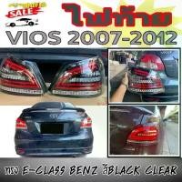 ราคา ไฟท้าย ไฟท้ายรถยนต์ ไฟหลังรถยนต์ VIOS 2007 2008 2009 2010 2012 สีBLACK CLEAR ทรงE-CLASS BENZ 1คู่(ซ้าย-ขวา) (1731767952885515356)