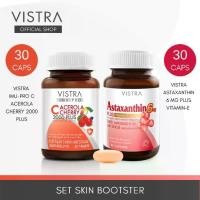 ราคา Vistra IMU-PRO C Acerola Cherry 2000 Plus (30 เม็ด) + Vistra Astaxanthin 6 MG Plus Vitamin-E (30 เม็ด) (1729583982055426772)