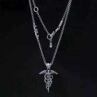 ราคา สร้อยคอ Hermes God of Commerce Scepter, สไตล์วินเทจ, สำหรับผู้ชาย, สไตล์ยุโรปและอเมริกา, จี้ครอสส์ใหม่ระดับไฮเอนด์ที่โดดเด่น (1731902029436388610)