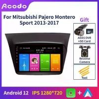 ราคา เครื่องเล่นวิดีโอหน้าจอ Android 12, 2din, สำหรับ Mitsubishi Pajero Montero Sport 2013-2017, หน้าจอสัมผัส IPS 9 นิ้ว, ฟังก์ชั่น BlueTooth FM, Carplay และ Android Auto, วิทยุติดรถย (1731953188365961009)