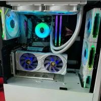 ราคา คอมเซ็ตสีขาวเท่ๆ ขาย PC เฉพาะเครื่อง R5 3600 B450 Steel legend Ram 16gb SSD M.2 250gb RTX 3050 8g PSU 650w 80+ ชุดน้ำ 2 ตอน ไฟทั้งเครื่องระบบ ARGB ปรับผ่าน Driver Mainboard (1731675772146583183)