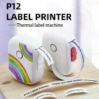 ราคา เครื่องติดฉลากความร้อนขนาดเล็ก, P12, สำหรับองค์กร, เครื่องติดฉลากแบบพกพา, พร้อมแผ่นยึดกาว, สามารถพิมพ์กระดาษต่อเนื่อง, เครื่องพิมพ์อเนกประสงค์, เหมาะสำหรับสำนักงาน, บ้าน, และห้องครัว (1730254915458796