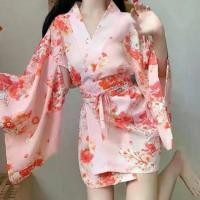 ราคา ชุดนอนลายดอกซากุระ สไตล์ญี่ปุ่น เซ็กซี่ เหมาะสำหรับฤดูร้อน เสื้อคลุมอาบน้ำน้ำพุร้อน เสื้อคลุมอาบน้ำ Yukata ผ้าชีฟองญี่ปุ่นหวาน ๆ ชุดนอนสไตล์กิโมโนสไตล์เครื่องแบบ ชุด เรเน่ ราตร (1731933585049290409)