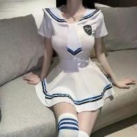 ราคา ชุดกะลาสี สไตล์เซ็กซี่ เหมาะสำหรับนักเรียน พยาบาล แม่บ้าน และตำรวจ กระโปรงสูทกะลาสี (1731400585225930951)