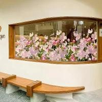 ราคา สติ๊กเกอร์ติดกระจกลายดอกซากุระฤดูใบไม้ผลิ สไตล์ Ins ตกแต่งหน้าต่างร้านค้า เหมาะสำหรับเสื้อผ้าและร้านความงาม ดีไซน์พีชบานประตูคงที่ คุณภาพสุนทรียสูง โปรโมชั่น ของ ขวัญ งาน แต่ง (1731960936935229110)