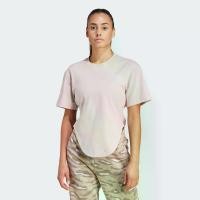 ราคา adidas ไลฟ์สไตล์ เสื้อยืดชายเสื้อโค้ง adidas by Stella McCartney Sportswear ผู้หญิง สีชมพู IN3657 (1731333756919909139)