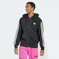 ราคา adidas ไลฟ์สไตล์ เสื้อฮู้ดผ้าเฟรนช์เทอร์รีย์ซิปยาวเต็มตัว Essentials 3-Stripes ผู้ชาย สีดำ JD1877 (1731292687842772755)