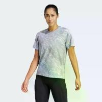 ราคา adidas วิ่ง เสื้อยืด Own the Run CLIMACOOL 3-Stripes ผู้หญิง สีเทา JD7758 (1731591699086346003)