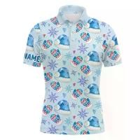 ราคา 【SALE】Watercolor Blue Christmas Golf Men's Polo Shirt Funny Golf Shirts For Men Golf Gifts (1732142435071854366)