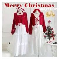 ราคา ️mayylody️ Merry Christmas เเมทซ์ เสื้อ คลุม + กระโปรงยาว น่ารักสุดๆๆ ชุดคริสมาส / ชุดสีแดง / เสื้อสีแดง ขายดี (1731677309058910116)