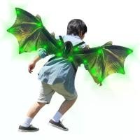 ราคา [จัดส่งทันที] ส่งจากไทย ปีกมังกรไฟฟ้า ปีกไดโนเสาร์ไฟฟ้า ปีกผีเสื้อ ปีกนางฟ้า มีไฟLED ปีกปีศาจ ปีกฮาโลวีน Halloween ปีกค้างคาว (1731323875175859883)