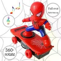 ราคา Spider-Man Electric Skateboard Toy Rotating Musical Children's Toy Educational Toy Creative Toy Halloween Gift ปริศนาการศึกษาปฐมวัย (1731687610789366131)